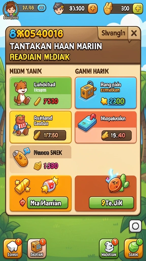Tampilan antarmuka pengguna yang menarik dan intuitif.