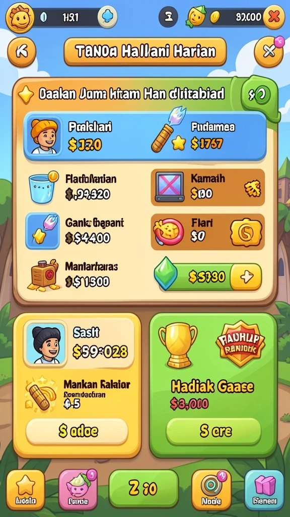 Grafis permainan yang memukau dan menghibur.