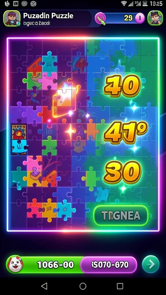 Screenshot berbagai pilihan permainan yang tersedia.