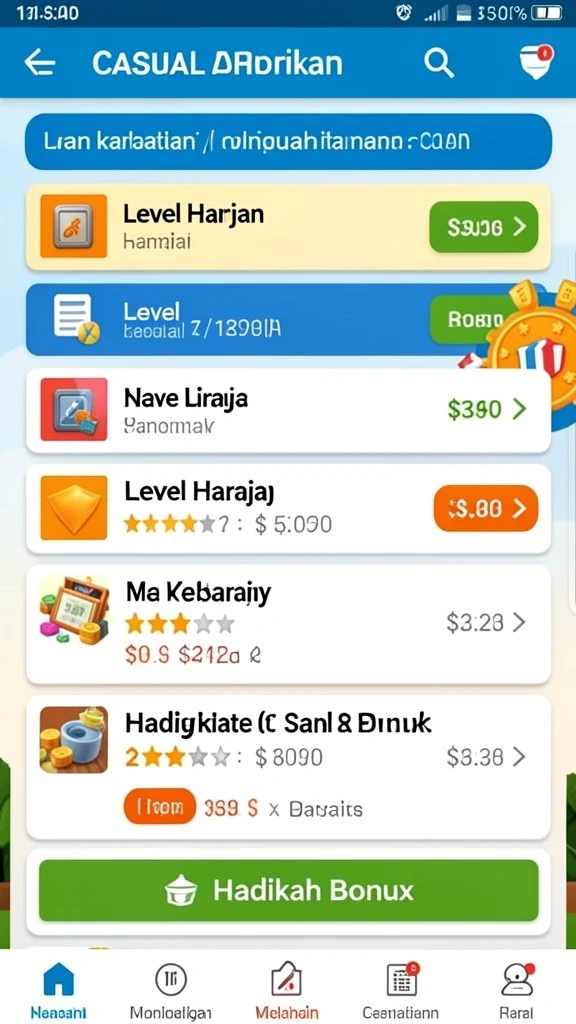 Tampilan antarmuka yang menarik dan mudah digunakan.