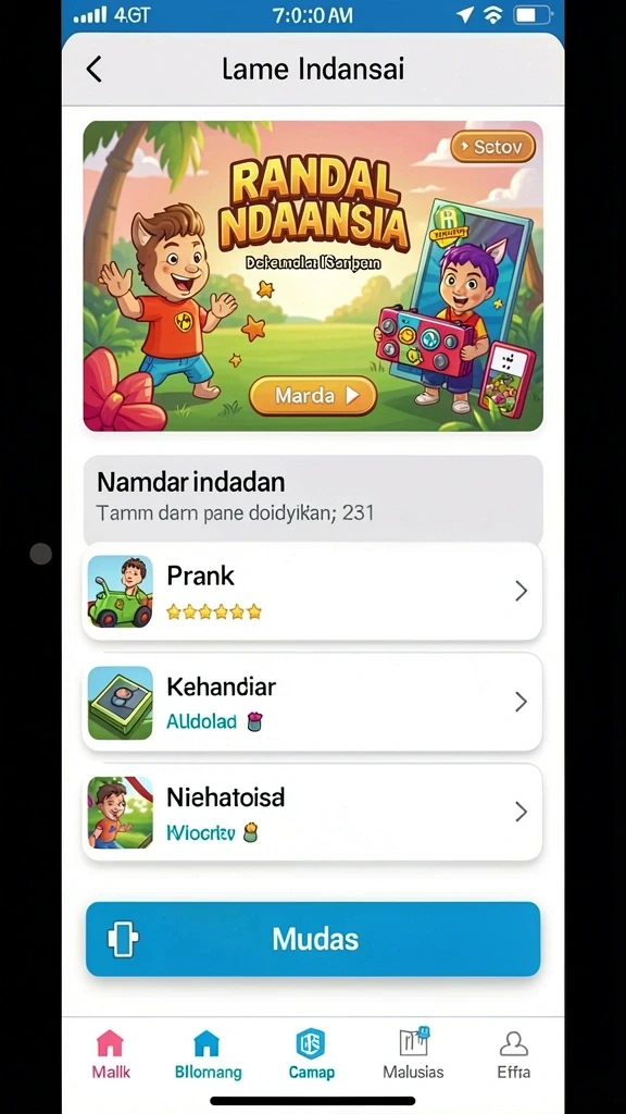 Beragam pilihan permainan yang mengasyikkan.