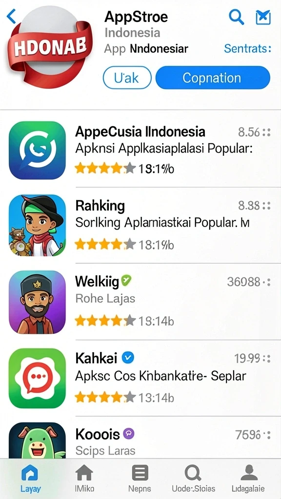Tampilan awal aplikasi PP444 yang menarik.