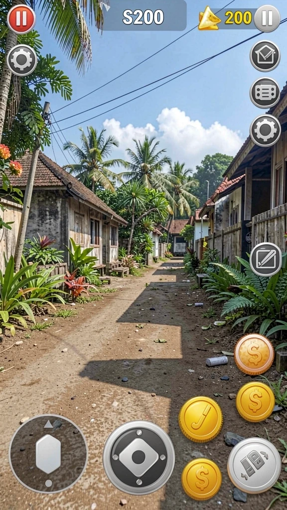 Menu pilihan mode permainan yang beragam.