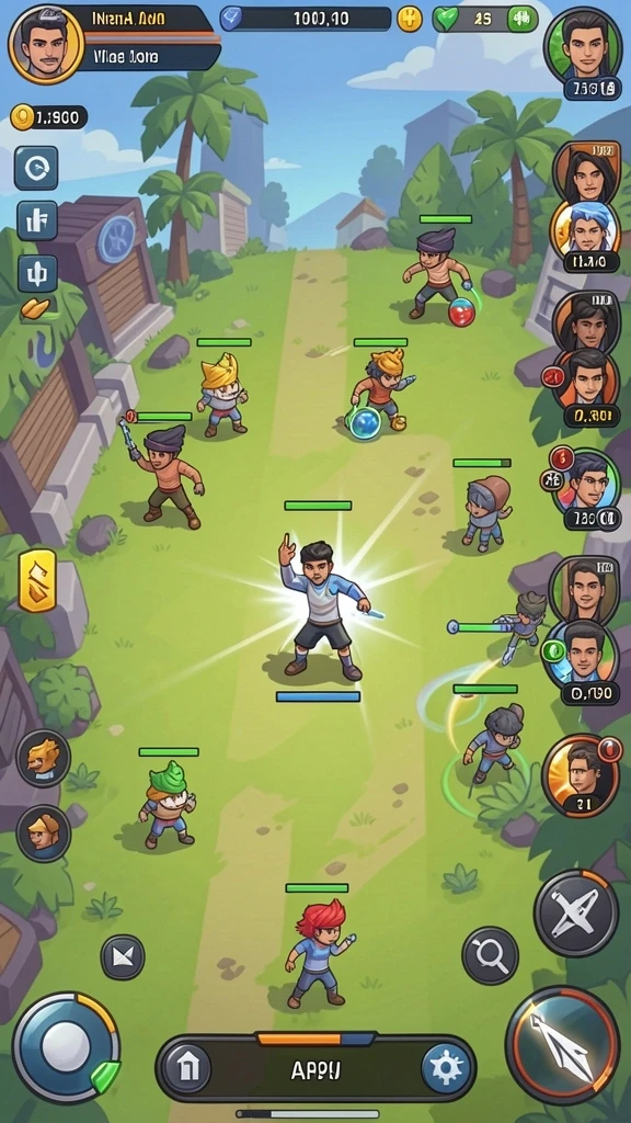 Screenshot level menantang yang membuat adrenalin meningkat.
