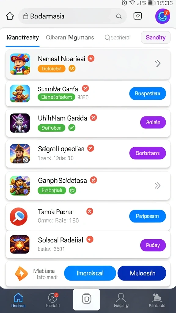 Tampilan utama SAND77 dengan grafik menakjubkan.