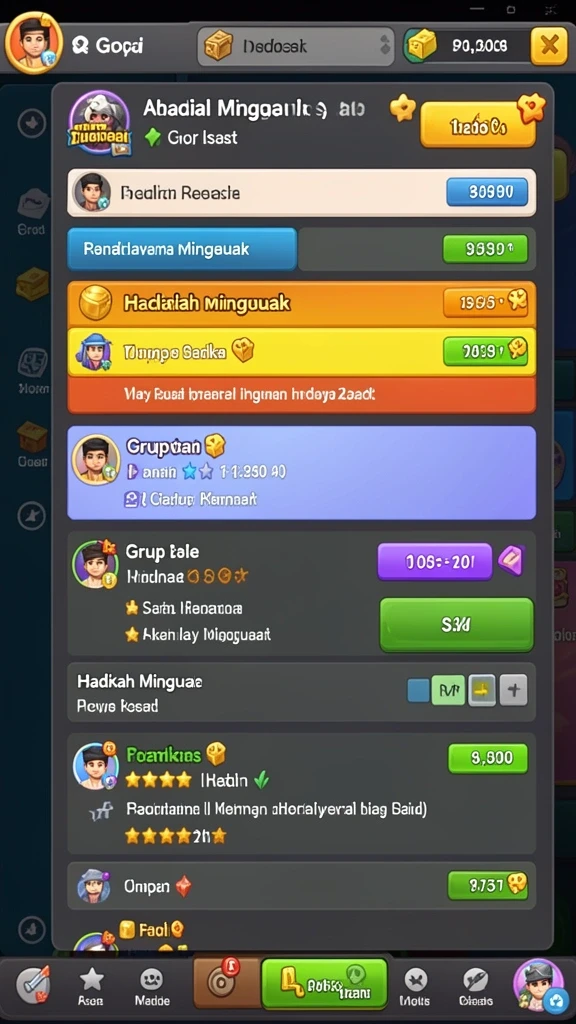 Tampilan permainan slot yang mengesankan.