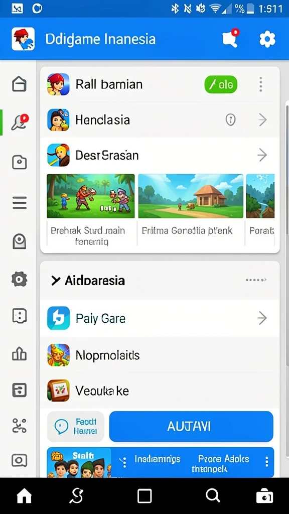 Grafis yang memikat saat bermain kartu.